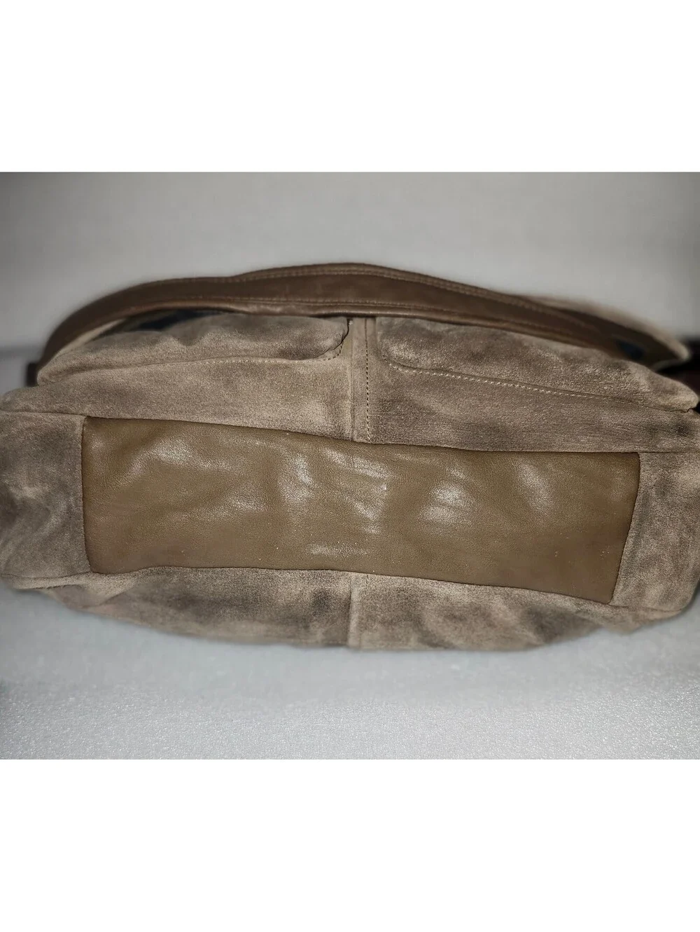 Y2K COACH Chelsea Large Suede Pocket Flap Shoulder Bag